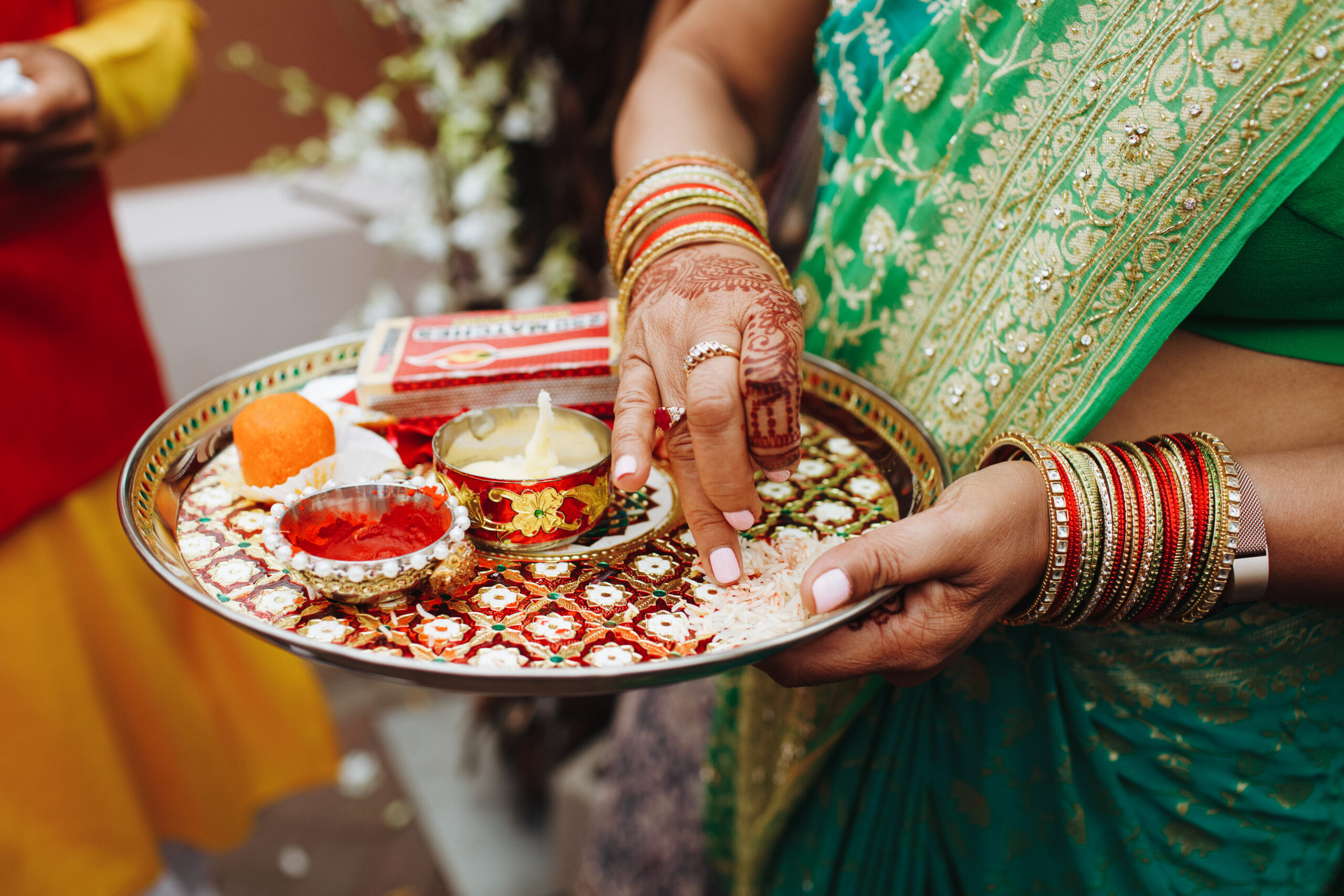 Frontview of indian traditional wedding ritual